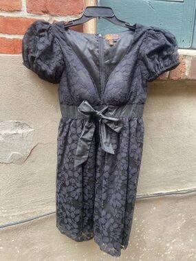 Tracy Reese Black Label with Gold and Pink Embroidery 6